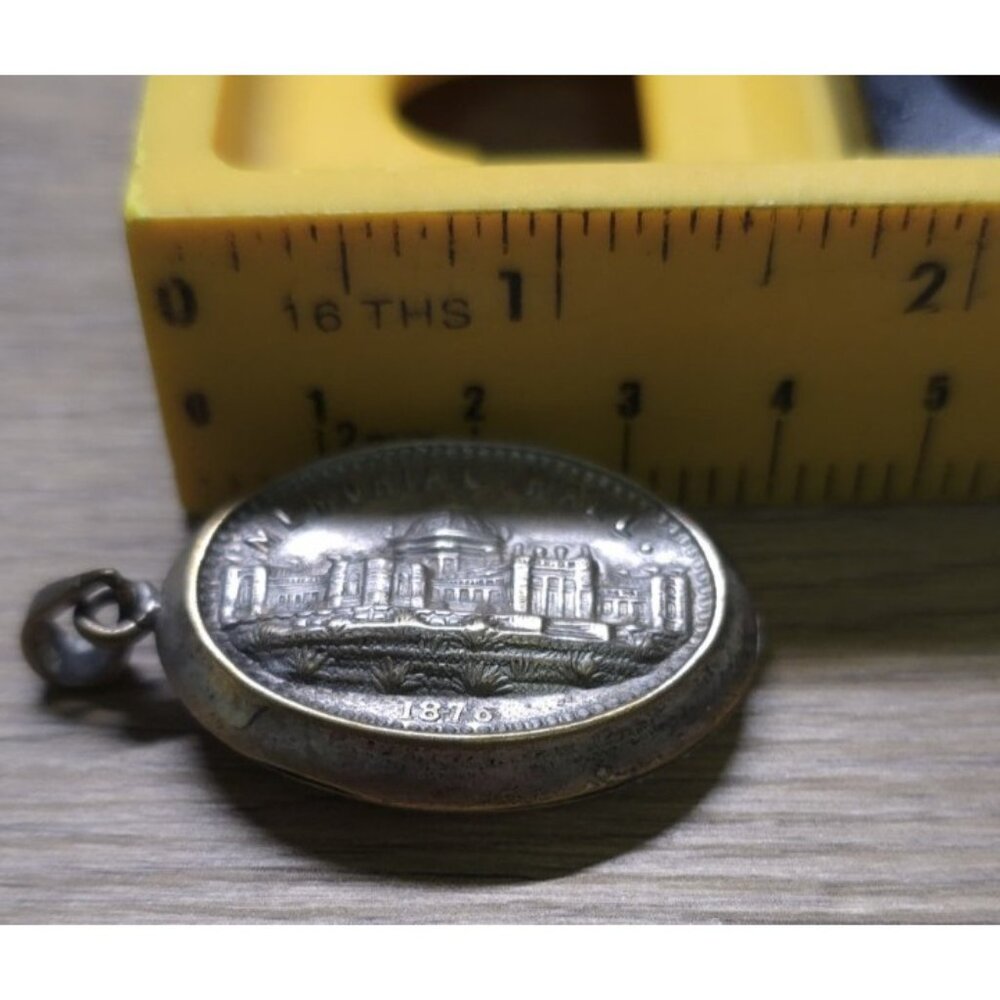 1776-1876 1st World's Fair 250 year America anniversary Centennial Locket - Picture 16 of 16
